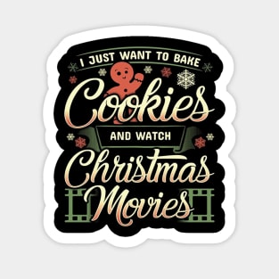 Cookie man and Christmas movie Sticker